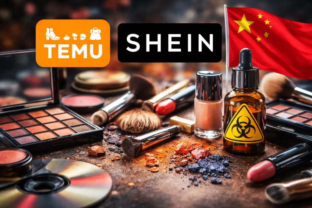 Gift i smink från Temu och Shein från Kina
